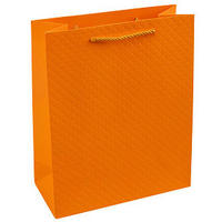 GESCHENKTASCHE  - Orange, Basics, Papier (17/22.5/9.2cm)