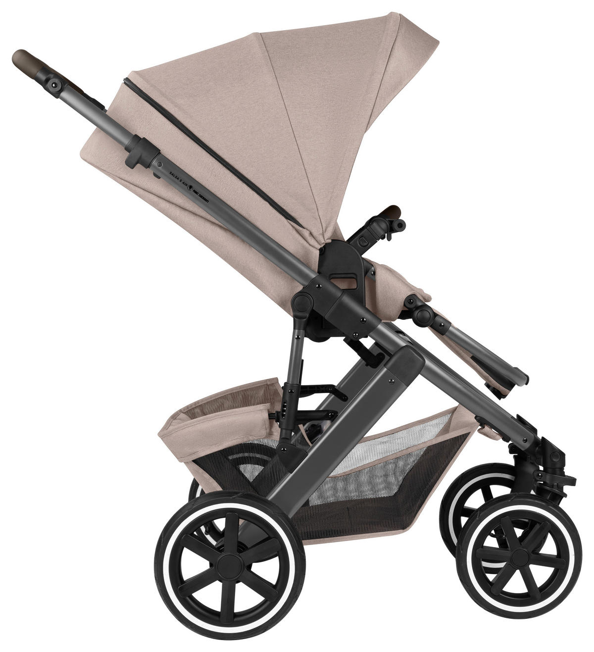 KINDERWAGEN Salsa 5 Air  - Beige, Basics, Textil/Metall (63/118/95.5cm) - ABC Design