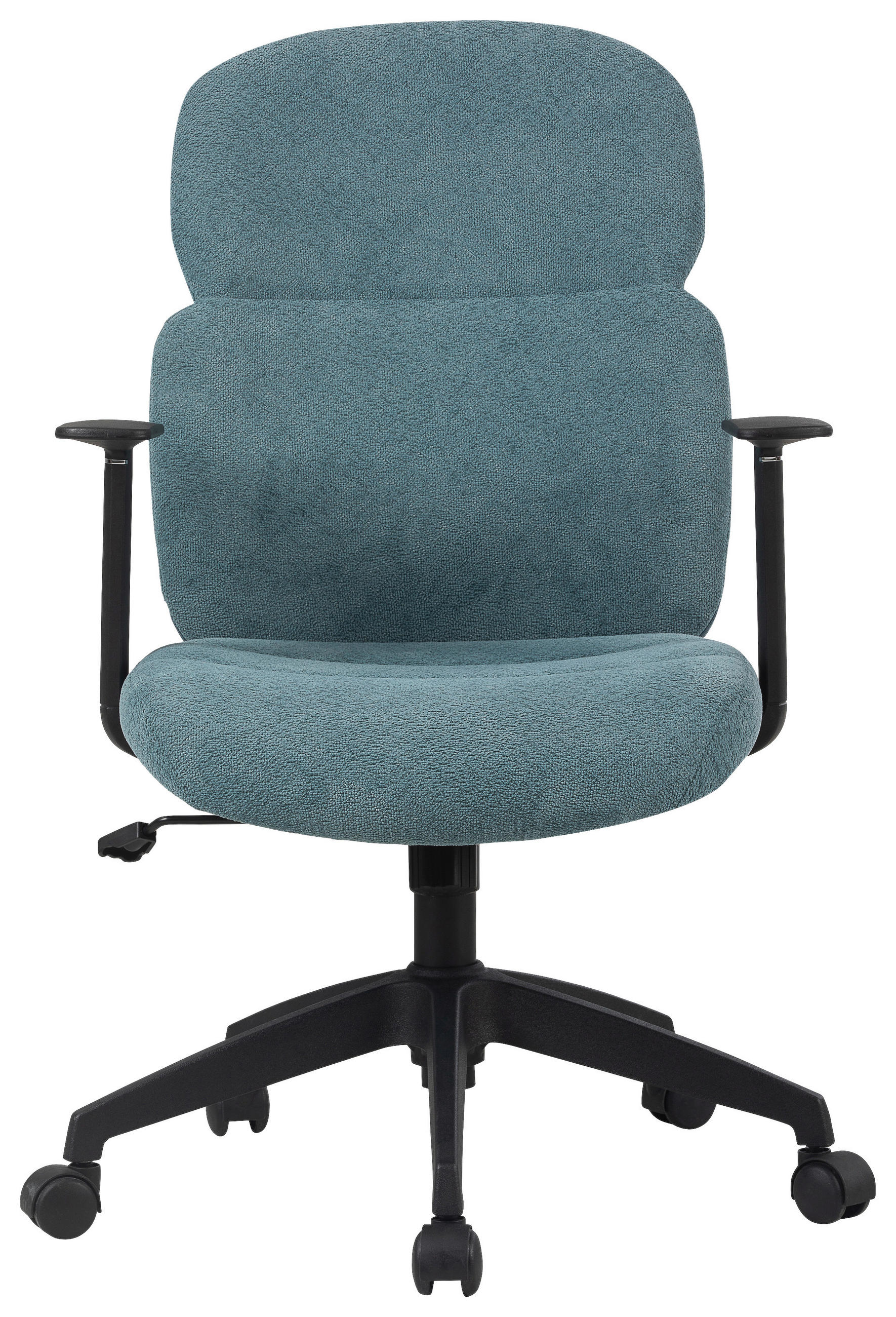 OTOČNÁ ŽIDLE, tkaná látka, modrá, černá - modrá/černá, Design, textil/plast (60/93,5-101/57cm) - Modante