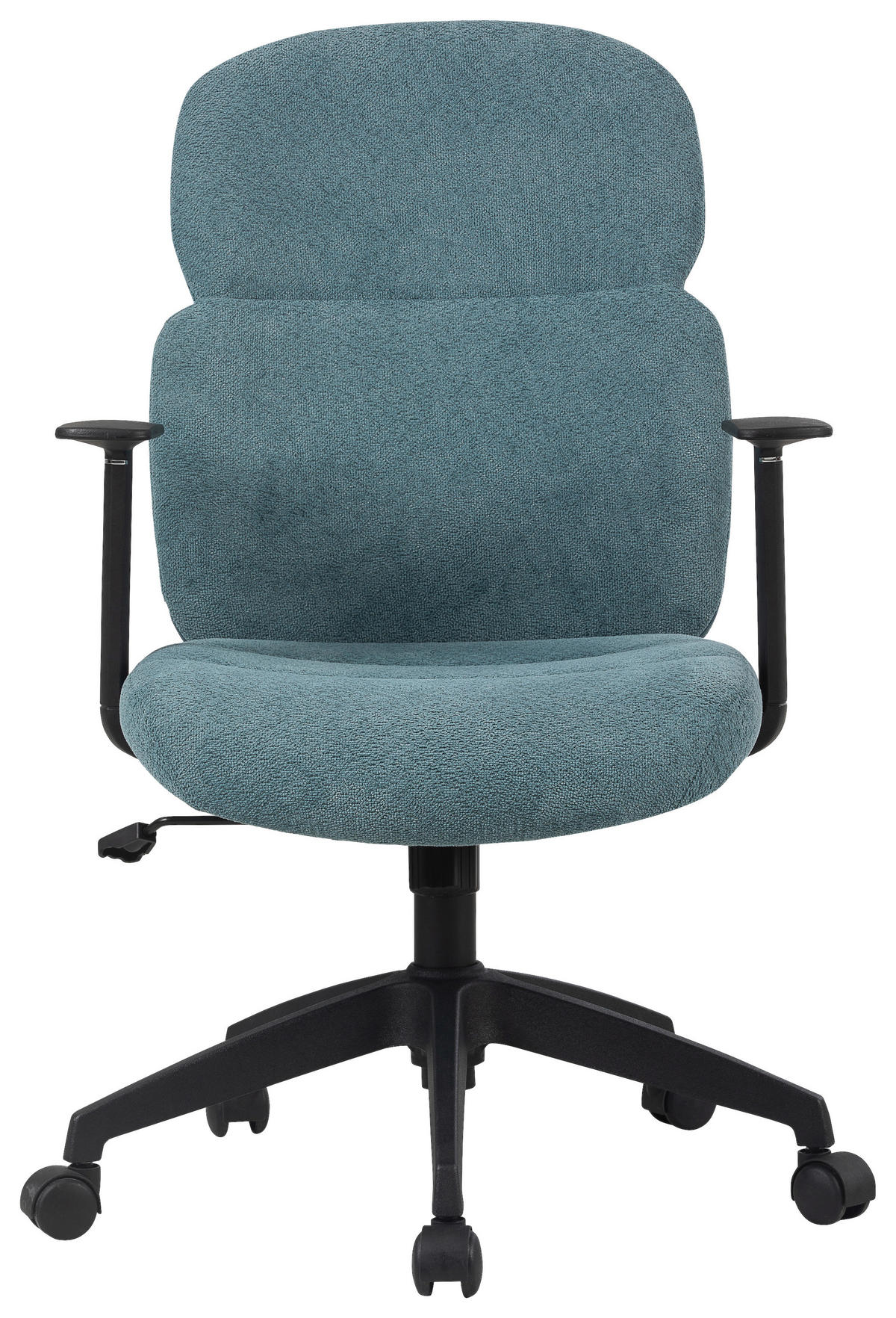OTOČNÁ ŽIDLE, tkaná látka, modrá, černá - modrá/černá, Design, textil/plast (60/93,5-101/57cm) - Modante