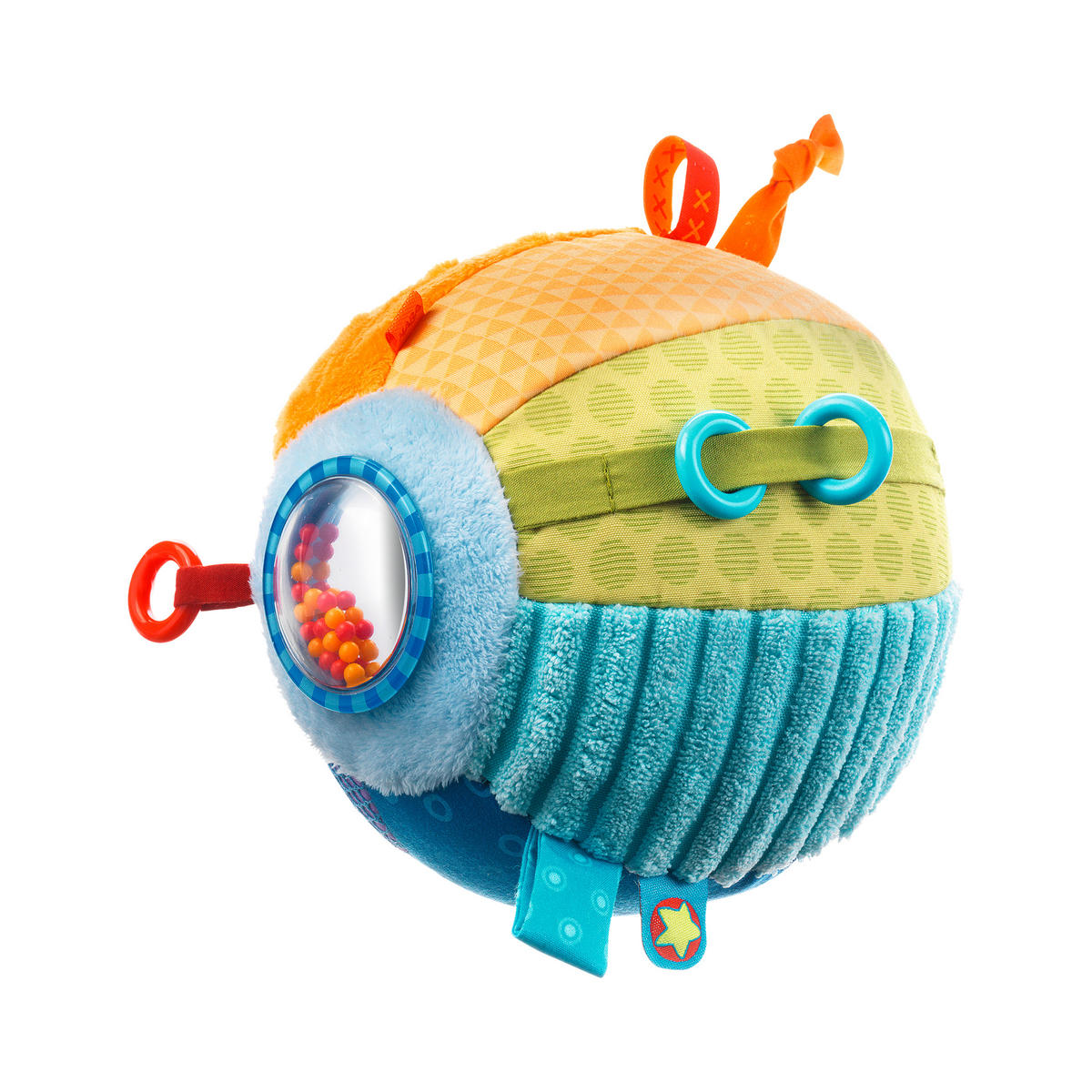 STOFFBALL - Multicolor, Basics, Kunststoff/Textil (16cm) - Haba