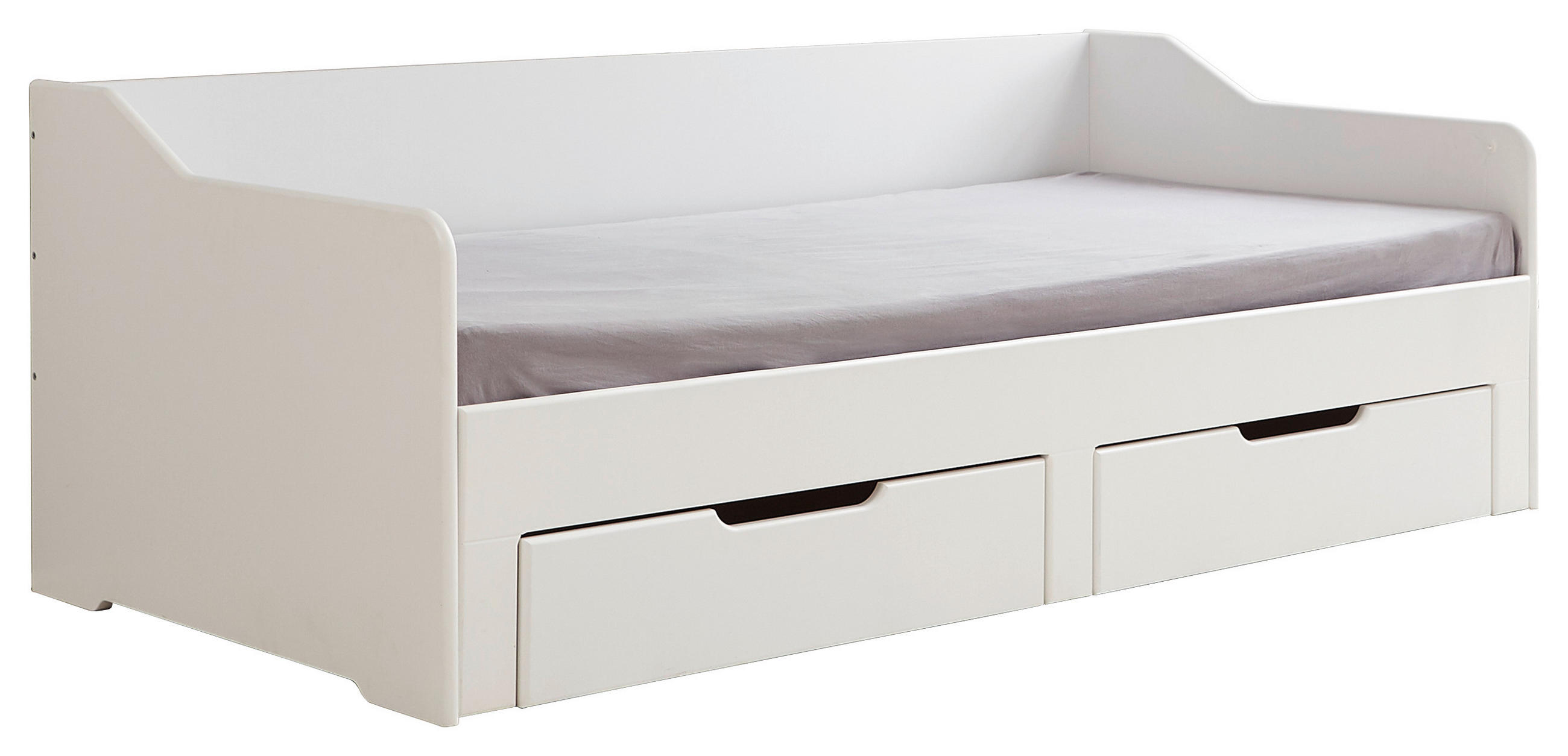 KREVET 90/180/200 cm bijela - bijela, Design, drvni materijal (90/180/200cm) - Xora