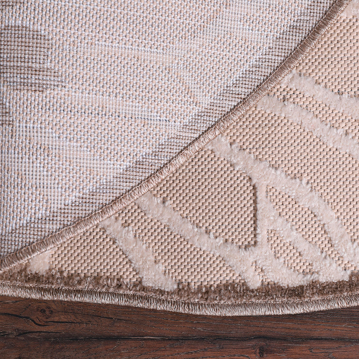 OUTDOORTEPPICH 150 cm Floral Beige, Braun, Creme  - Beige/Creme, LIFESTYLE, Kunststoff/Textil (150cm) - Novel