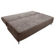 SCHLAFSOFA Flachgewebe Braun  - Schwarz/Braun, KONVENTIONELL, Textil/Metall (197/75/100cm) - Carryhome