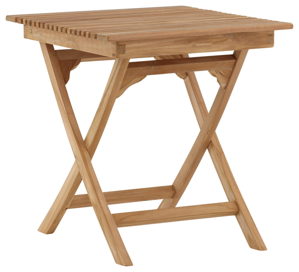 GARTENKLAPPTISCH 70/70/75 cm  - Teakfarben, KONVENTIONELL, Holz (70/70/75cm) - Gardenson