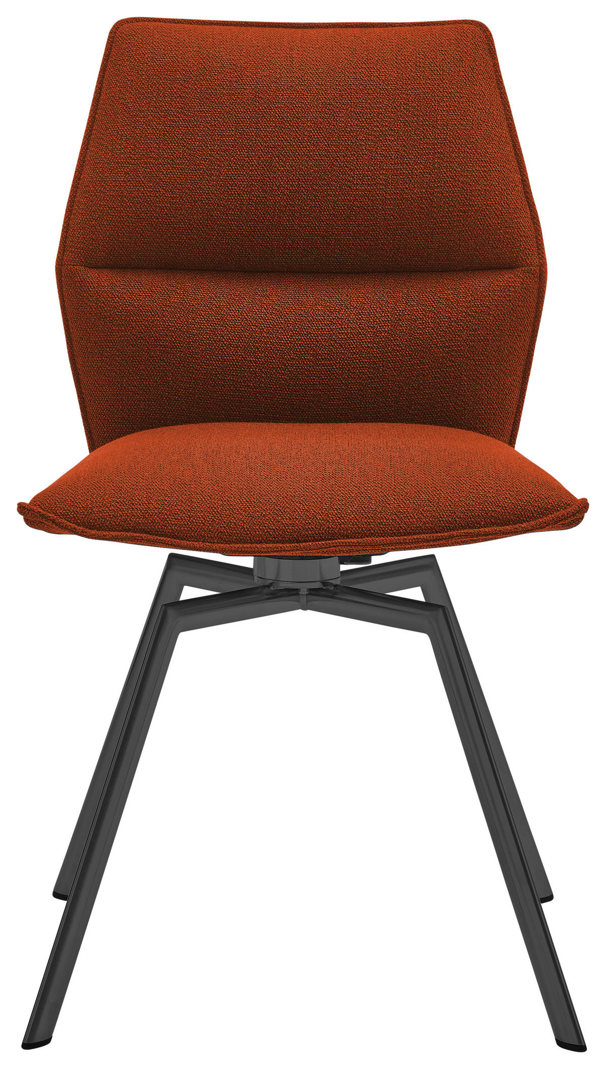 STUHL  in Stahl  - Rostfarben/Anthrazit, Design, Textil/Metall (47/86/54cm) - Venjakob