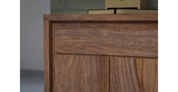 ECKSCHREIBTISCH 143,4/135/38/65/72,5/76 cm in Braun - Schwarz/Braun, Design, Holz/Metall (143,4/135/38/65/72,5/76cm) - Carryhome