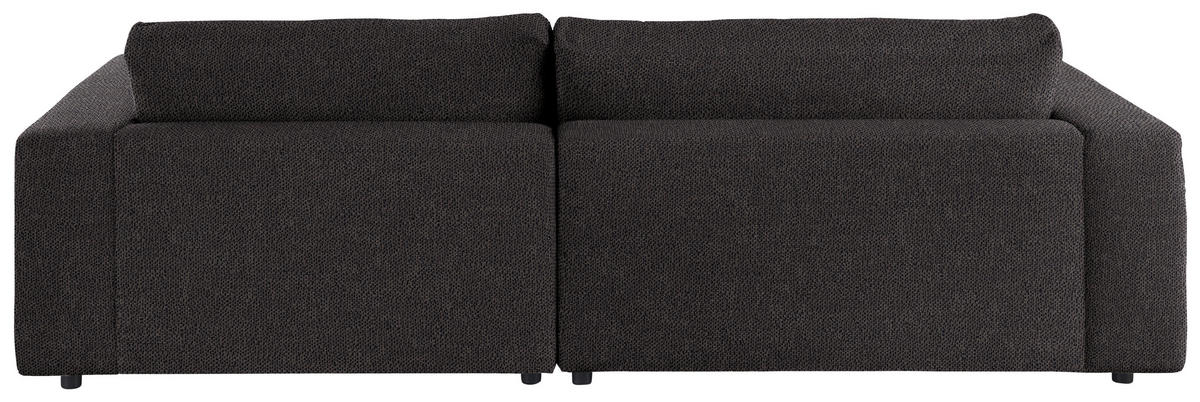 ECKSOFA in Flachgewebe Schwarz  - Schwarz, Design, Kunststoff/Textil (270/190cm) - Lomoco