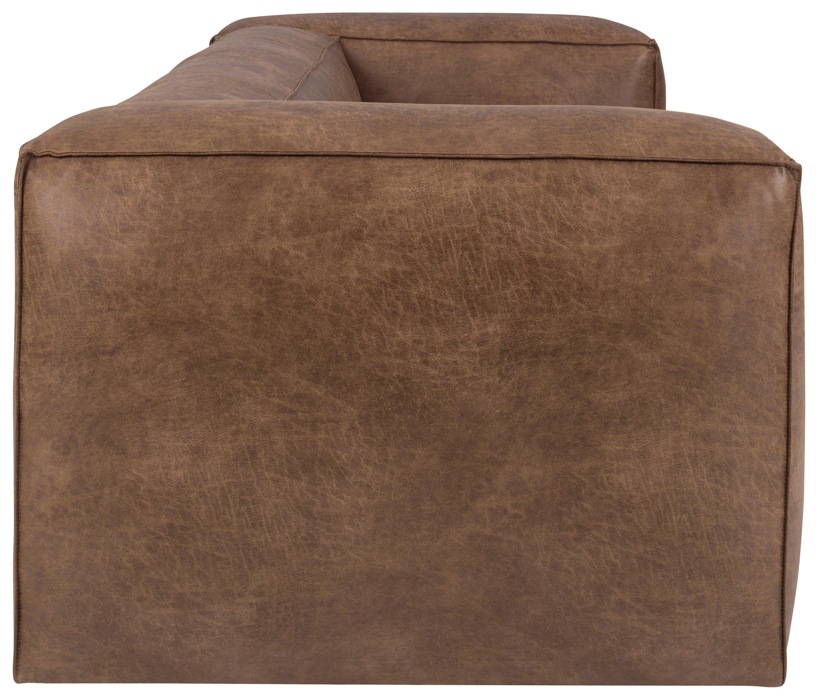 Thumbnail - 3-Sitzer-Sofa, Braun, Textil, Eiche, massiv, 265x73x99 cm, Armteil links, rechts, Wohnzimmer, Sofas & Couches, Sofas, 3-...