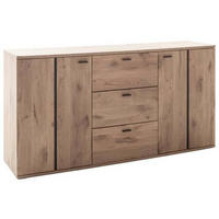 SIDEBOARD Anthrazit, Eichefarben  180/92/44 cm  - Eichefarben/Anthrazit, Konventionell, Holzwerkstoff/Metall (180/92/44cm) - Cantus