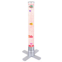 LED-STEHLEUCHTE - Klar/Silberfarben, Basics, Kunststoff (24.6/24.6/61.1cm) - Globo