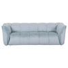 BIGSOFA in Plüsch Mintgrün  - Schwarz/Mintgrün, Konventionell, Kunststoff/Textil (220/67/106cm) - MID.YOU