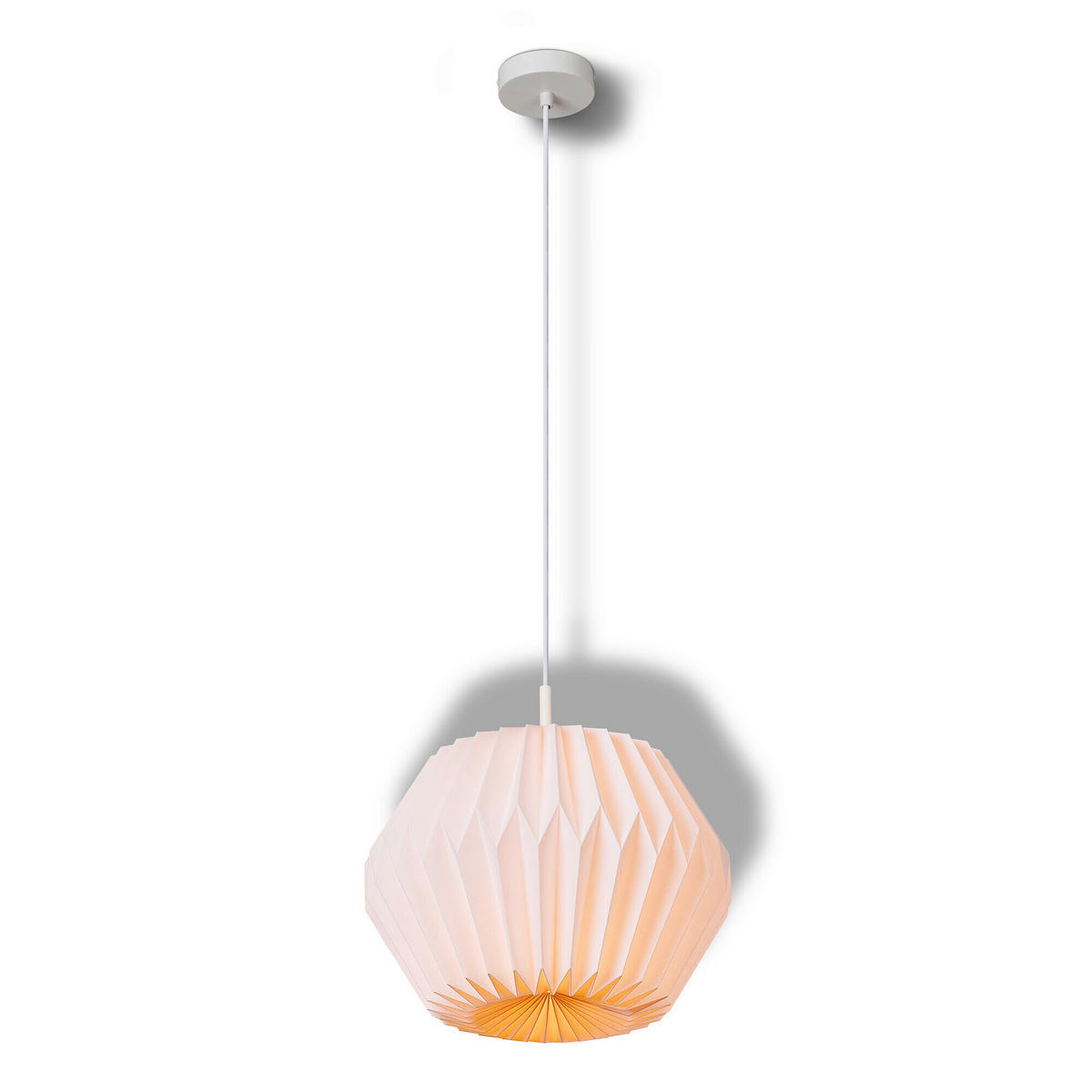HÄNGELEUCHTE 35/138 cm  - Weiß, Basics, Papier/Metall (35/138cm) - Osram