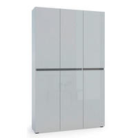 SCHUHSCHRANK Grau  - Schwarz/Grau, Design, Holzwerkstoff/Kunststoff (120/200/34cm) - Xora