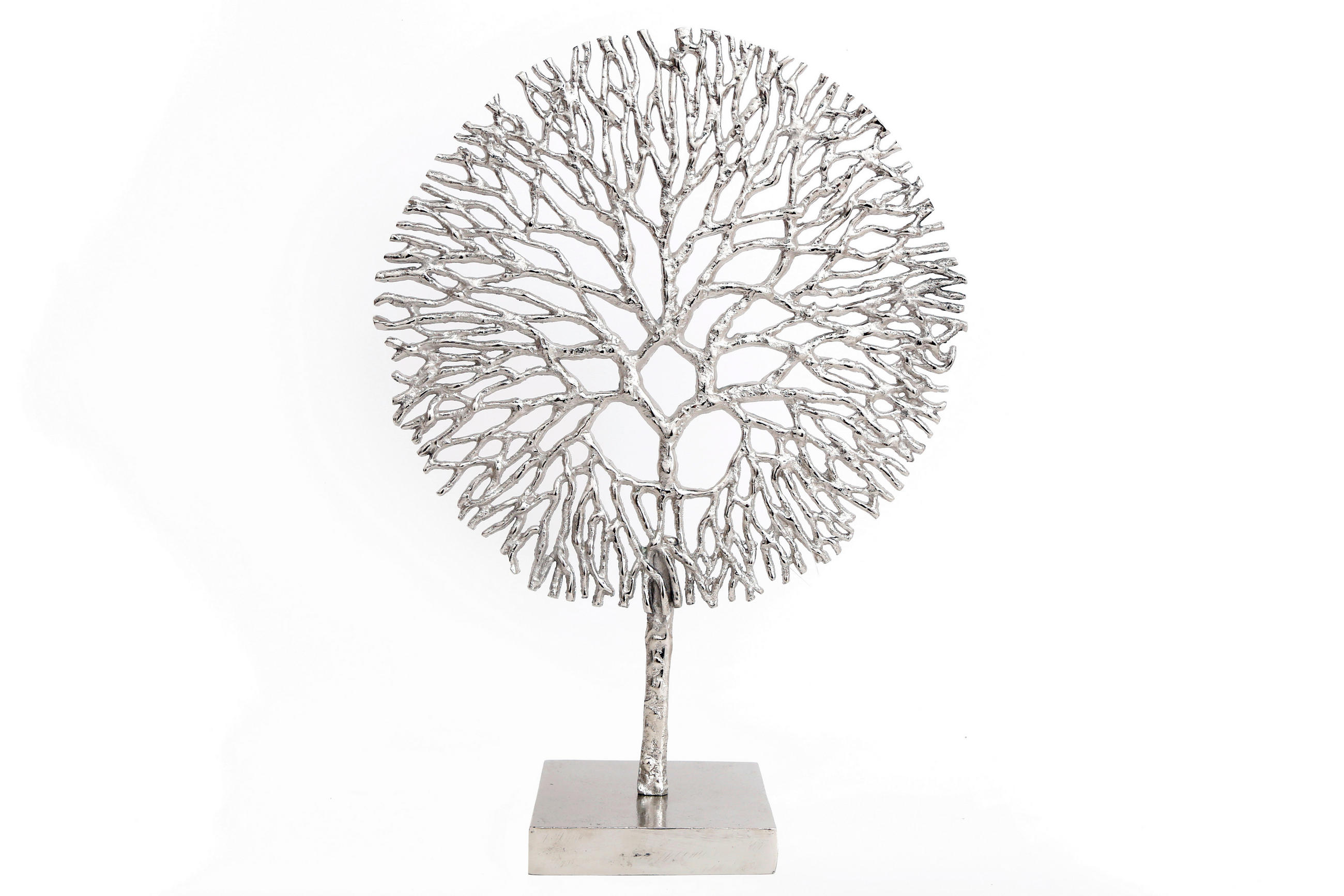 DEKORAČNÝ STROM - strieborná, Basics, kov (36/10/51cm)