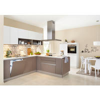 EINBAUKÜCHE SOFT LACK  - Schlammfarben/Weiß, Design, Holzwerkstoff - Nolte Küchen