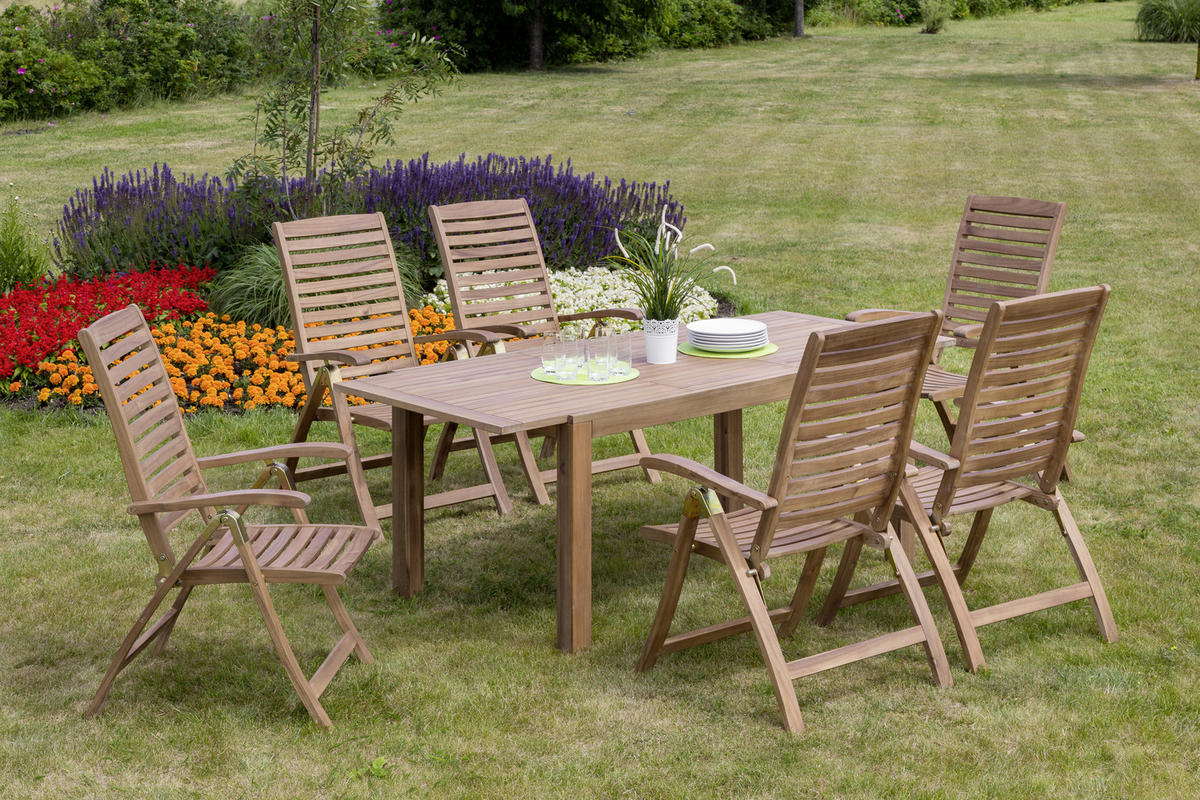 GARTENTISCH 150/90/74,5 cm Holz rechteckig  - Akaziefarben, ROMANTIK / LANDHAUS, Holz (150/90/74,5cm) - Gardenson