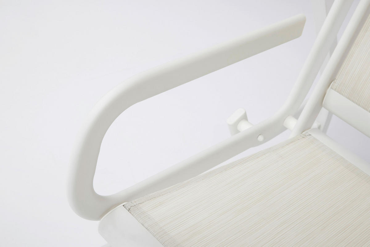 HOLLYWOODSCHAUKEL 169/189/228 cm Weiß, Beige  - Beige/Weiß, Basics, Textil/Metall (169/189/228cm) - Kettler