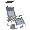 GARTEN-RELAXSESSEL Stahl  - Anthrazit/Grau, Basics, Textil/Metall (67/114/88cm) - Lafuma Mobilier