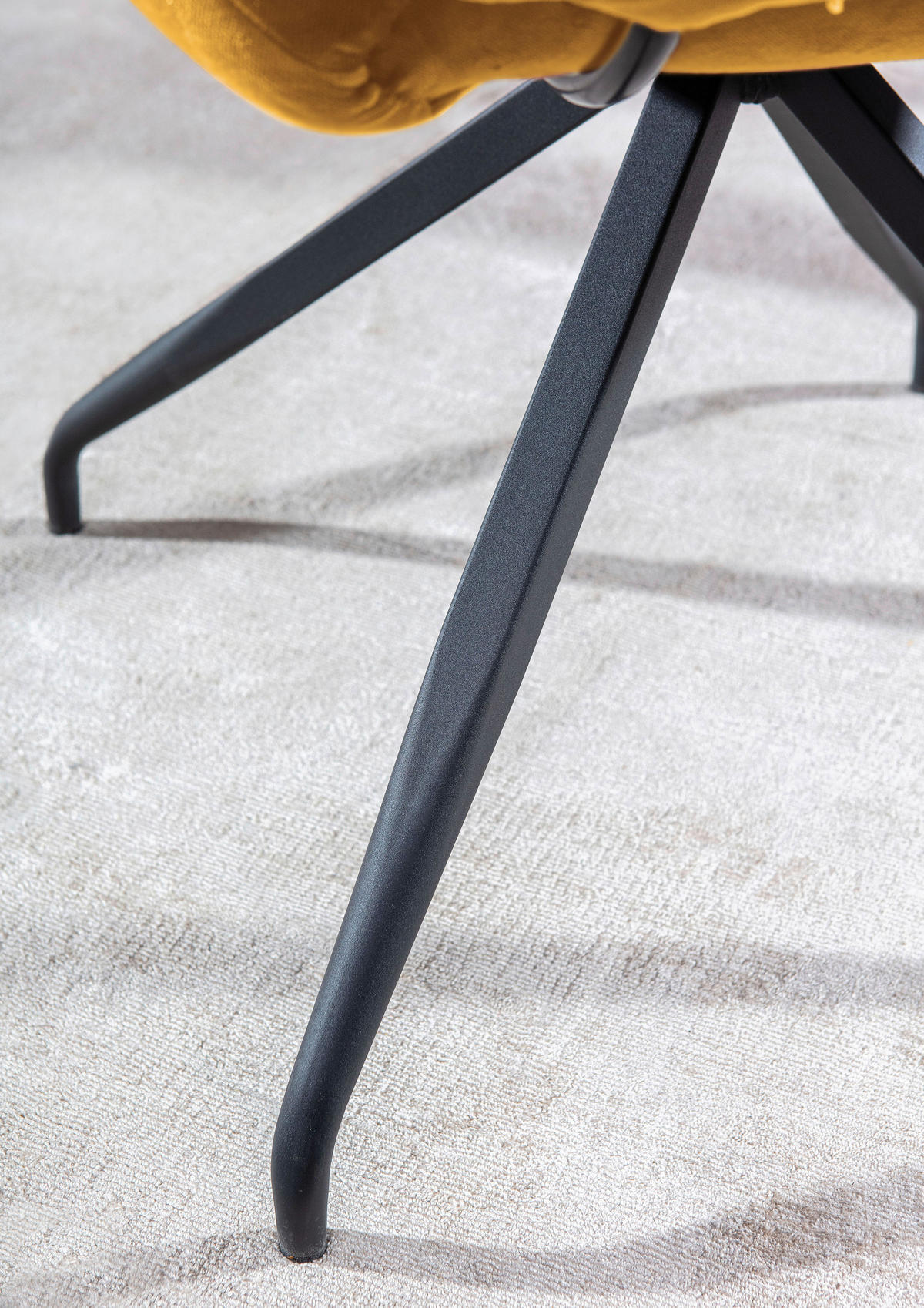 SCAUN CU BRAȚE in galben, negru  - galben/negru, Design, metal/textil (68/88/66cm) - Landscape