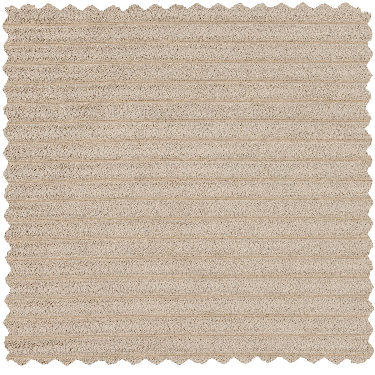 3,5-SITZER Bean in gerippt Sandfarben  - Sandfarben, Design, Kunststoff/Textil (242/73/96cm) - Livetastic