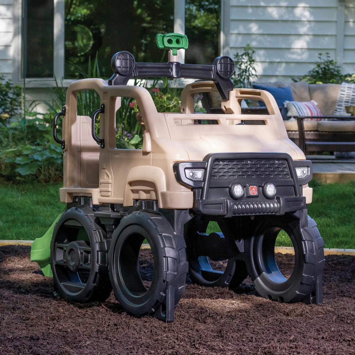 KLETTERGERÜST  - Anthrazit/Beige, KONVENTIONELL, Kunststoff (215,9/155/107cm) - Ambia Garden