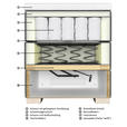 BOXSPRINGBETT 100/200 cm  in Dunkelbraun  - Wengefarben/Dunkelbraun, KONVENTIONELL, Textil (100/200cm) - Carryhome