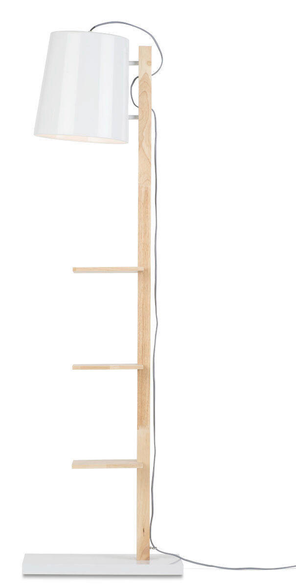 STEHLEUCHTE  30/168/49 cm   - Weiß, Design, Holz/Metall (30/168/49cm) - It's about Romi