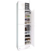 SKOSKÅP  i 70/240/39 cm  - vit/grå, Modern, trämaterial/plast (70/240/39cm) - MID.YOU
