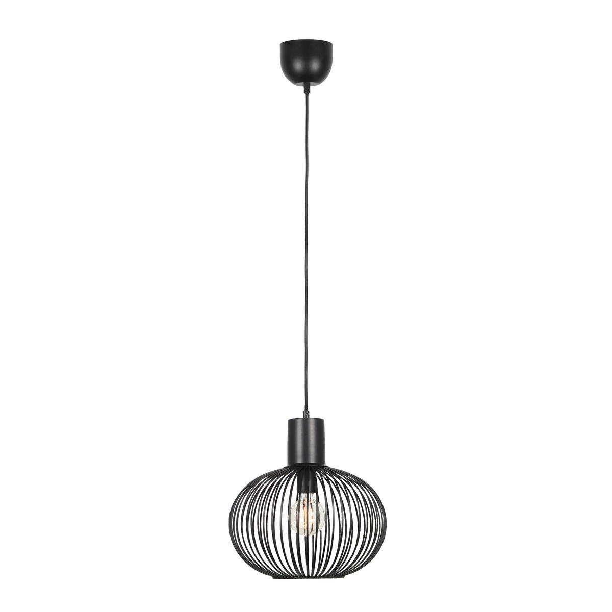 PENDELLEUCHTE 33/150 cm    - Schwarz, Design, Metall (33/150cm) - Trio Leuchten