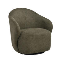 FÅTÖLJ i trä, metall, textil grön  - grön/svart, Klassisk, metall/trä (76/80/80cm) - Rowico