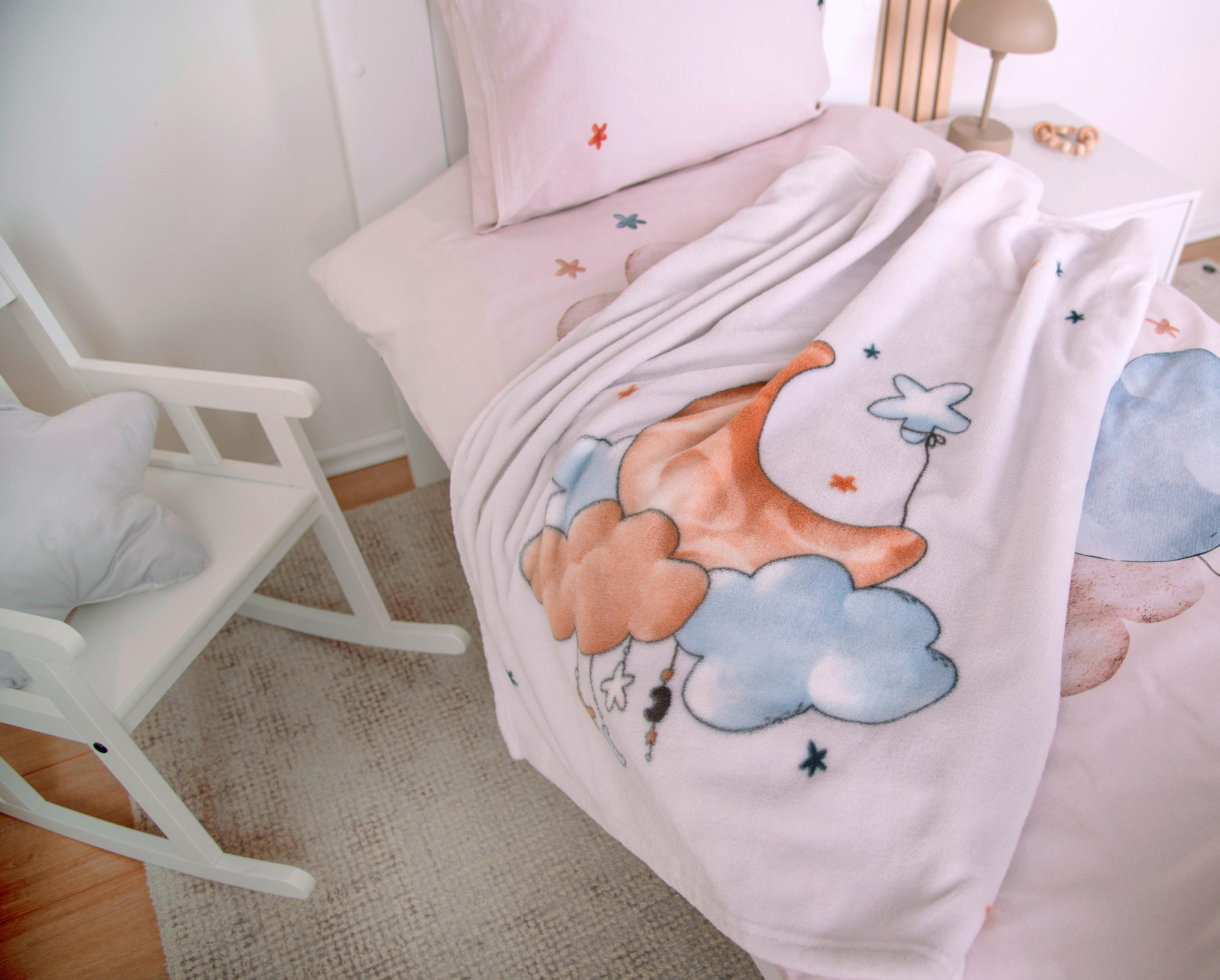 BABYDECKE 75/100 cm  - Greige/Multicolor, Basics, Textil (75/100cm) - Herding