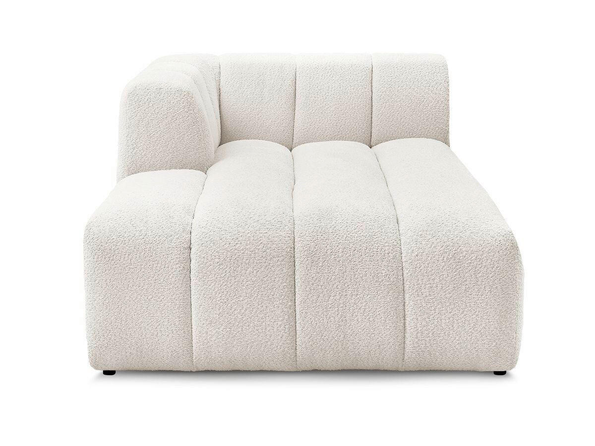 SOFAELEMENT ANNECY Bouclé Weiß  - Schwarz/Weiß, MODERN, Kunststoff/Textil (120/72/170cm)
