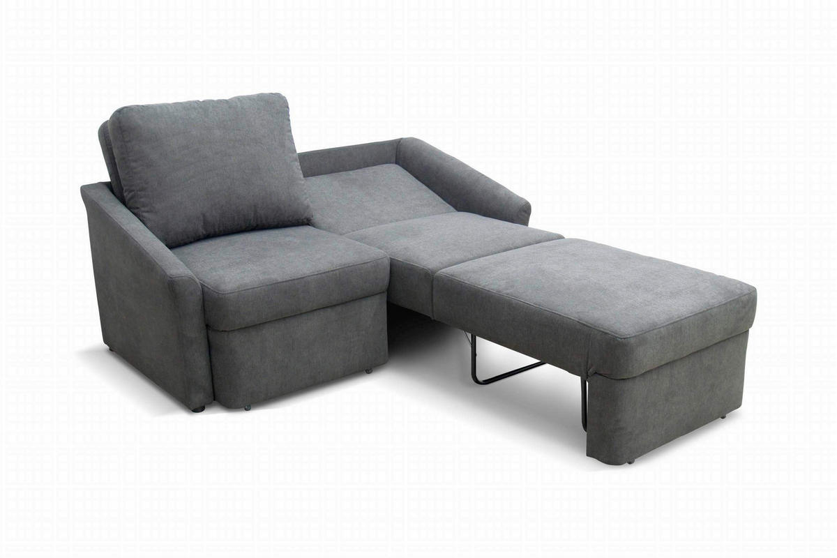 SCHLAFSOFA Mikrofaser Schlammfarben  - Schlammfarben/Beige, Basics, Kunststoff/Textil (168/86/96cm) - MID.YOU