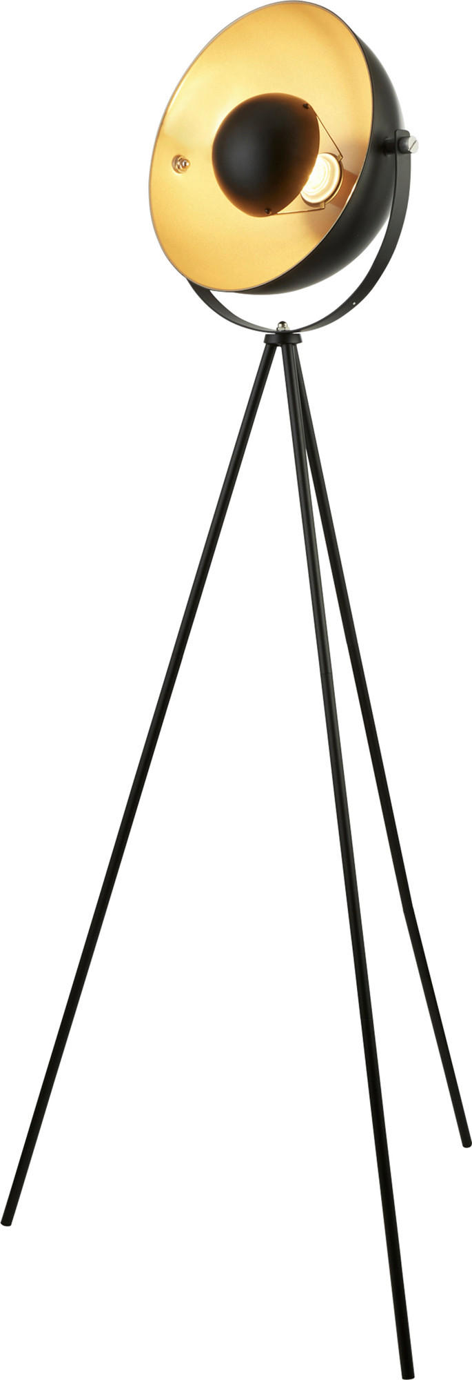 Lampadar - auriu/negru, Basics, metal (54/62/144cm)