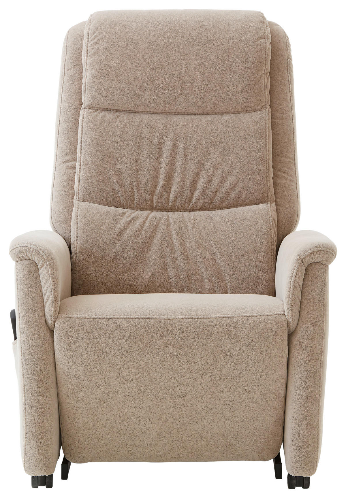 FERNSEHSESSEL in Mikrofaser Beige  - Beige/Schwarz, KONVENTIONELL, Kunststoff/Textil (70/105/88cm) - Valdera