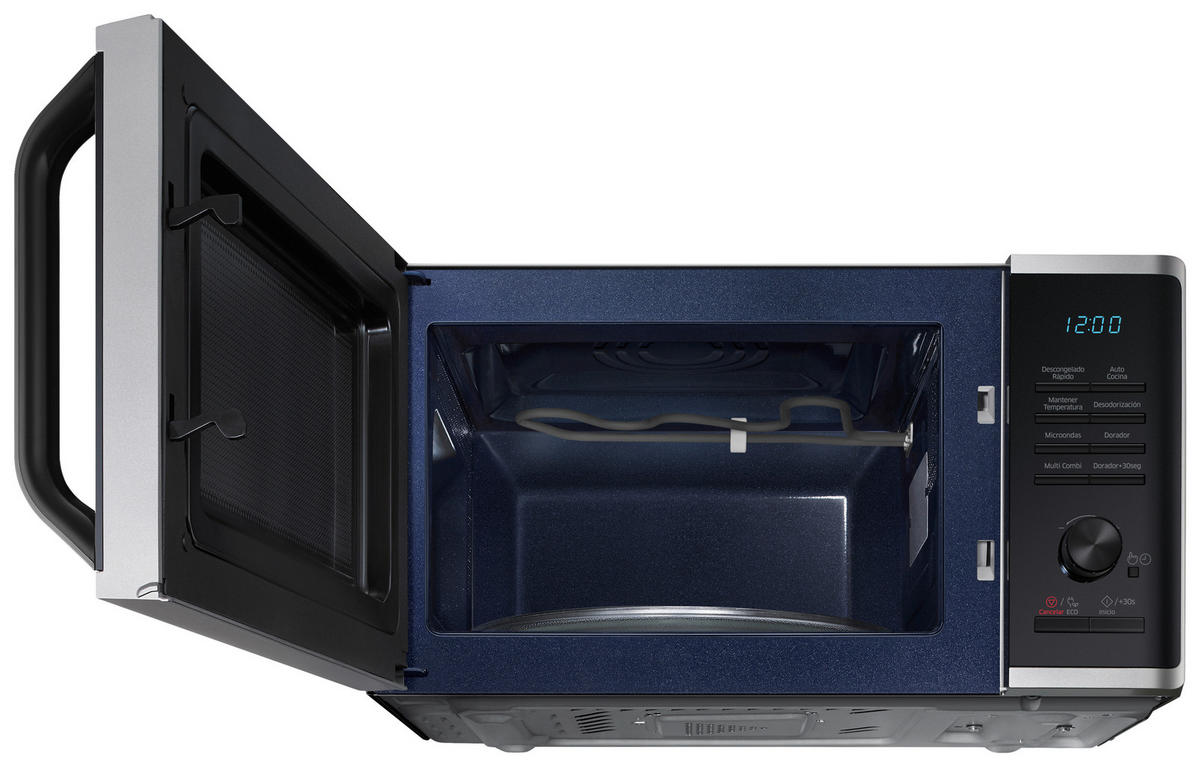 MIKROWELLE MG23K3515AS  - Silberfarben/Schwarz, Basics, Keramik/Kunststoff (49/27,5/39cm) - Samsung