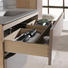 BADEZIMMER - Taupe/Eichefarben, Design, Glas/Holz (100cm) BADEZIMMER - Taupe/Eichefarben, Design, Glas/Holz (100cm)