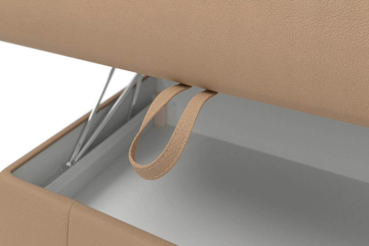 SEDACIA SÚPRAVA, textil, koža, cappuccino - farba duba/cappuccino, Basics, koža/drevo (212/308/163cm) - Sit & More