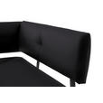 ECKBANK 205/165 cm  in Schwarz  - Schwarz, MODERN, Textil/Metall (205/165cm) - Cantus