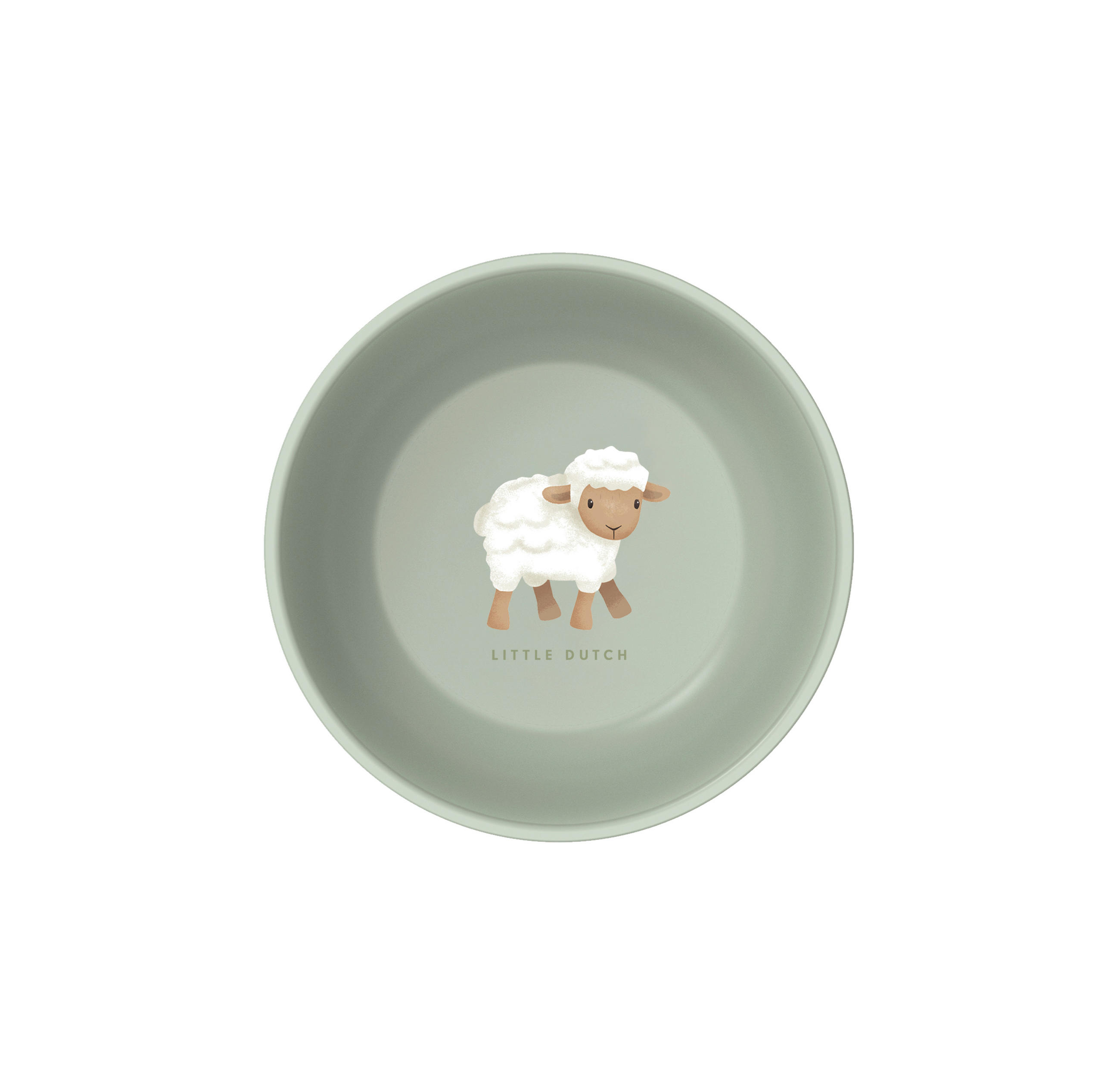 KINDERTELLER  - Olivgrün, Basics, Kunststoff (12,7/12,7/4,5cm) - Mepal