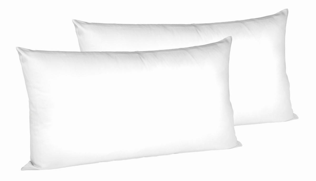 KOPFKISSENBEZUG 40/80 cm  - Weiß, Basics, Textil (40/80cm) - Fleuresse