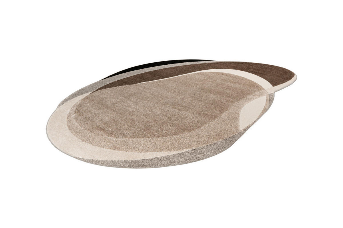 COVOR CU ȚESĂTURĂ PLATĂ My Frisco  - taupe, Basics, textil (160/230cm)