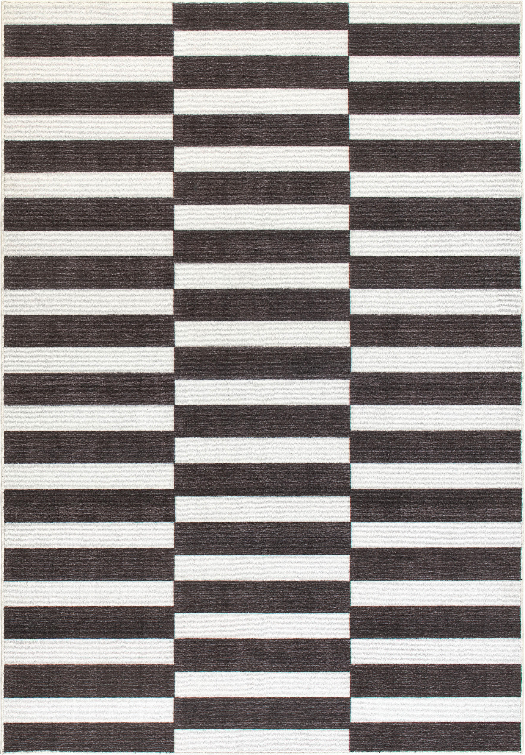 Lindorug Tuftteppich Mesio Strider Schwarz, Grauweiß 160x230 cm