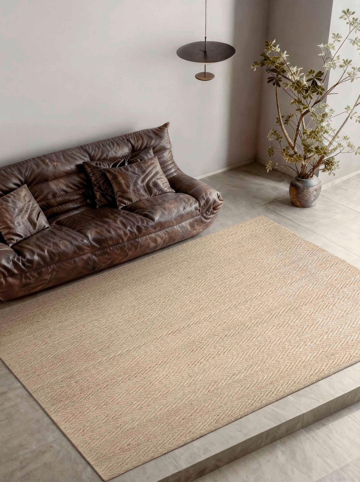 JUTETEPPICH 200/300 cm Elfenbein rechteckig  - Elfenbein, Basics, Textil (200/300cm) - Hanse Home