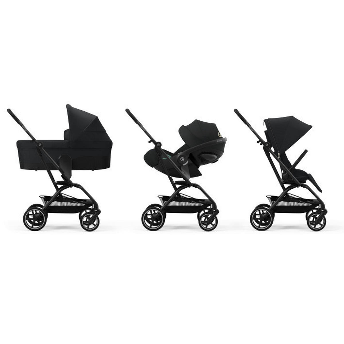 BUGGY Eezy S Twist+2  - Schwarz, Basics, Kunststoff/Textil (80.5/45/105cm) - cybex GOLD
