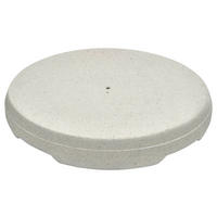 SONNENSCHIRMSTÄNDER - Hellgrau, Basics, Stein (75/75/11cm) - Glatz
