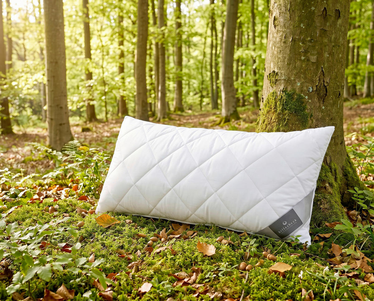 KOPFPOLSTER 40/80 cm Polyester, Lyocell  - Weiß, Basics, Textil (40/80cm) - Billerbeck