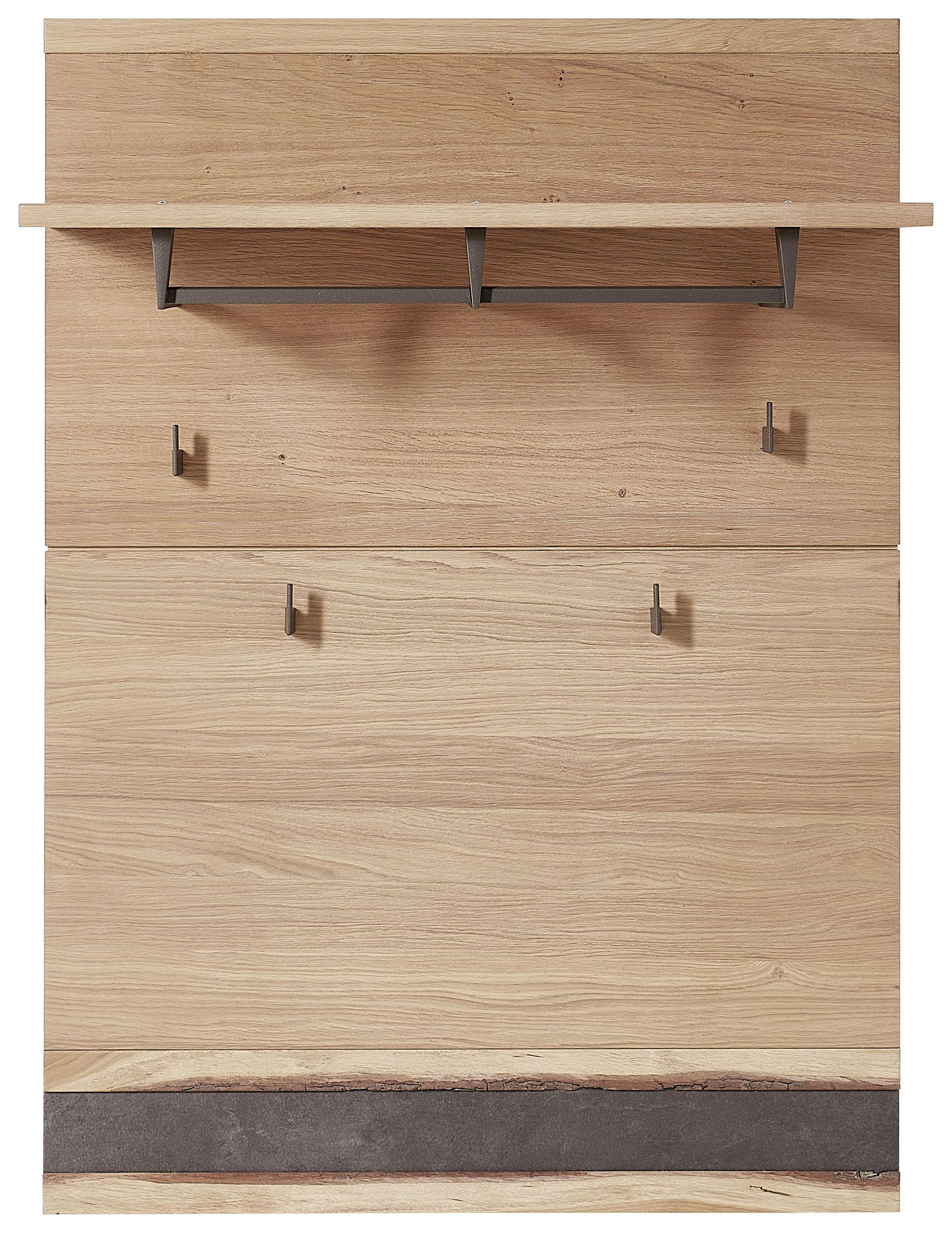 GARDEROBENPANEEL Wildeiche furniert Eichefarben - Eichefarben, Basics, Holz (84/117/30cm) - Linea Natura