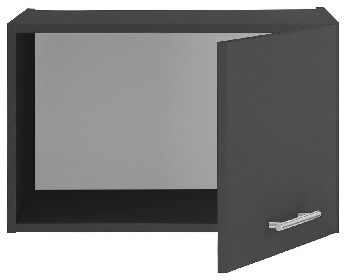 AUFSATZSCHRANK 60/38/68 cm  in  - Chromfarben/Anthrazit, Design, Holzwerkstoff/Metall (60/38/68cm)